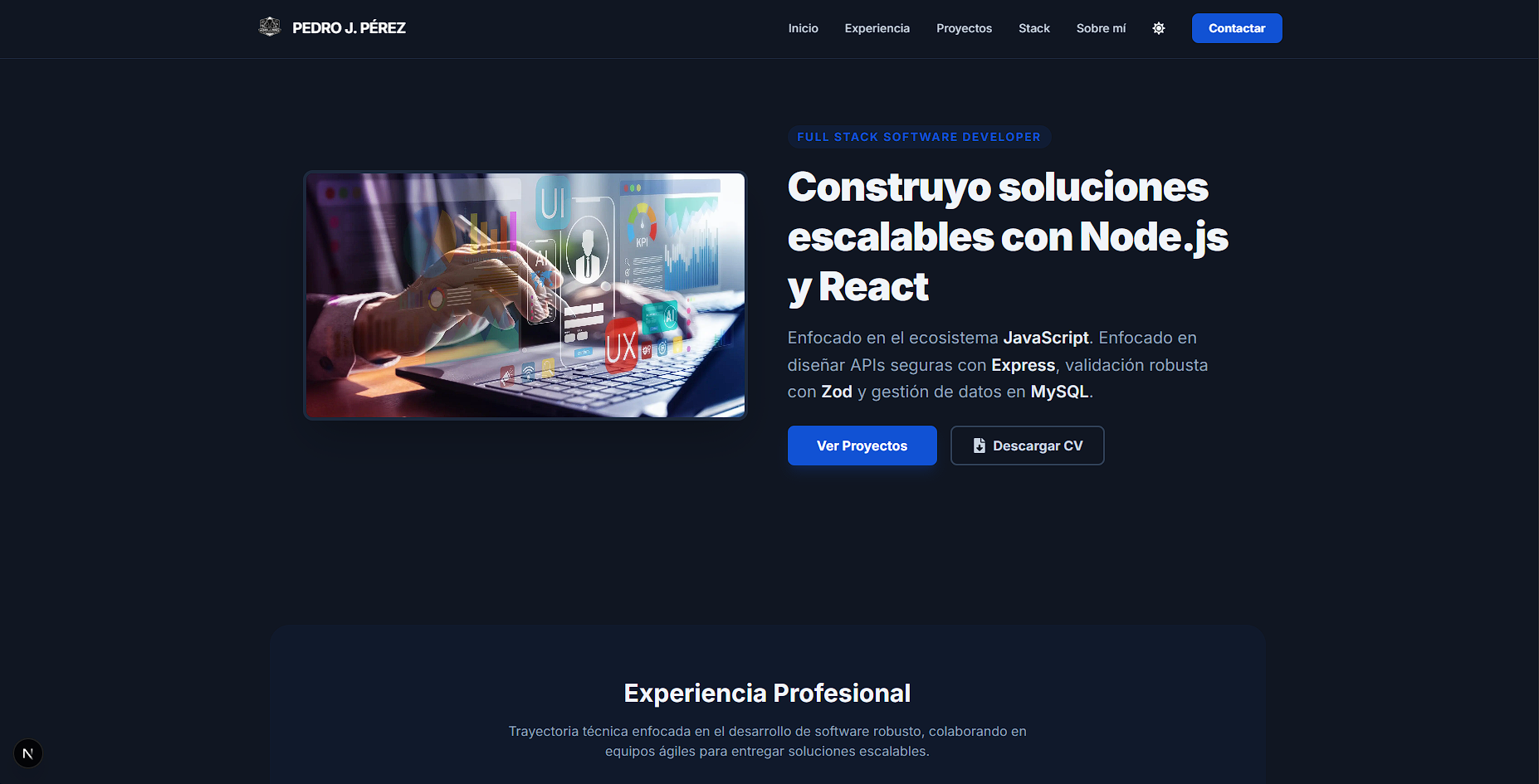 Pedro J. Perez | Desarrollador de Software